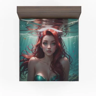 Beautiful Ariel Fantasy Art Fitted Sheet