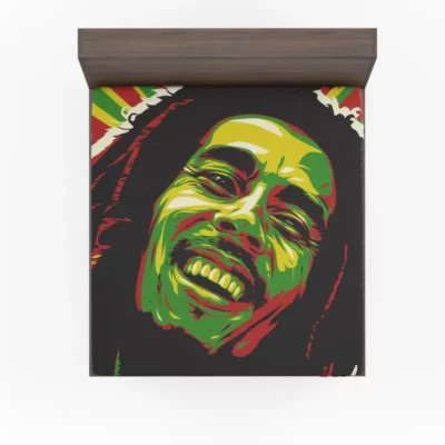 Bob Marleys Abstract Rhapsody Fitted Sheet