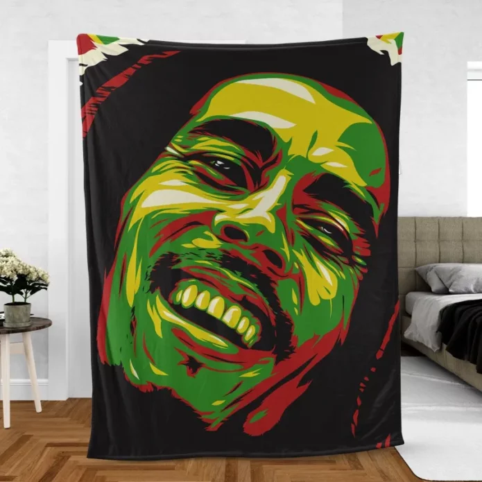 Bob Marleys Abstract Rhapsody Fleece Blanket