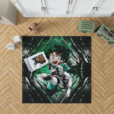 Boku no Hero Deku Izuku Midoriya Heroic Tale Anime Rug