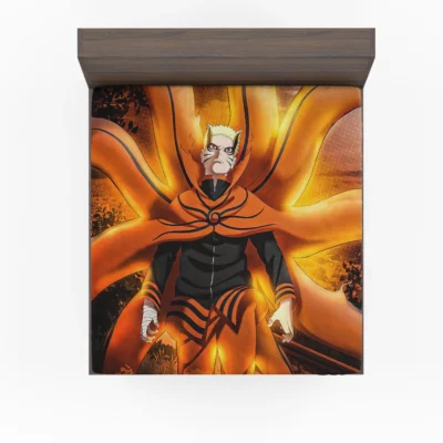 Boruto Legacy Baryon vs Naruto Anime Fitted Sheet