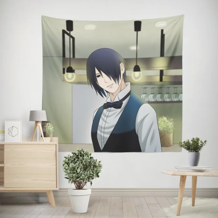 Boruto Ninja Path Uchiha Sasuke Tale Anime Wall Tapestry