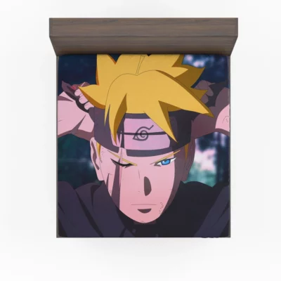 Boruto Uzumaki Anime Exploits Fitted Sheet