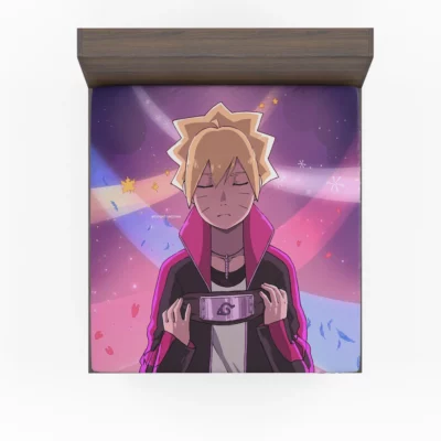 Boruto Uzumaki Embracing Destiny Anime Fitted Sheet