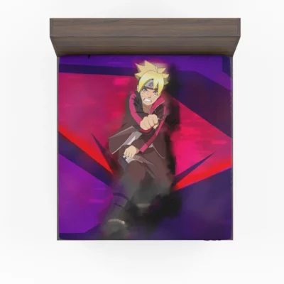 Boruto Uzumaki Epic Tales Await Anime Fitted Sheet