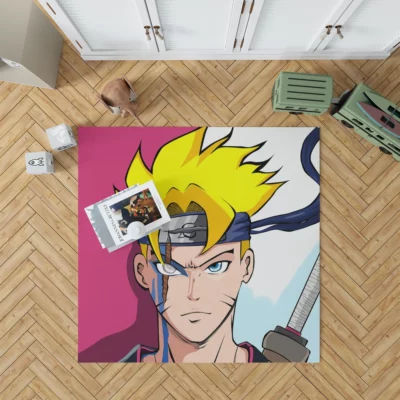 Boruto Uzumaki Unleashing the Jogan Anime Rug