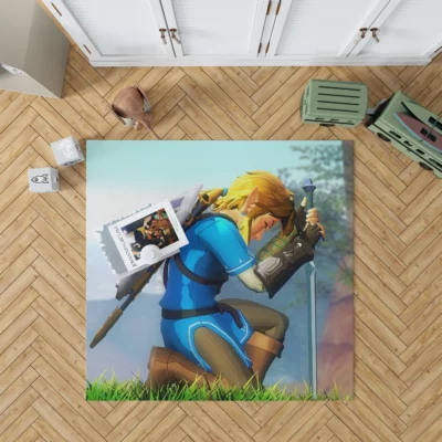 Breath of the Wild Link Manga Anime Rug