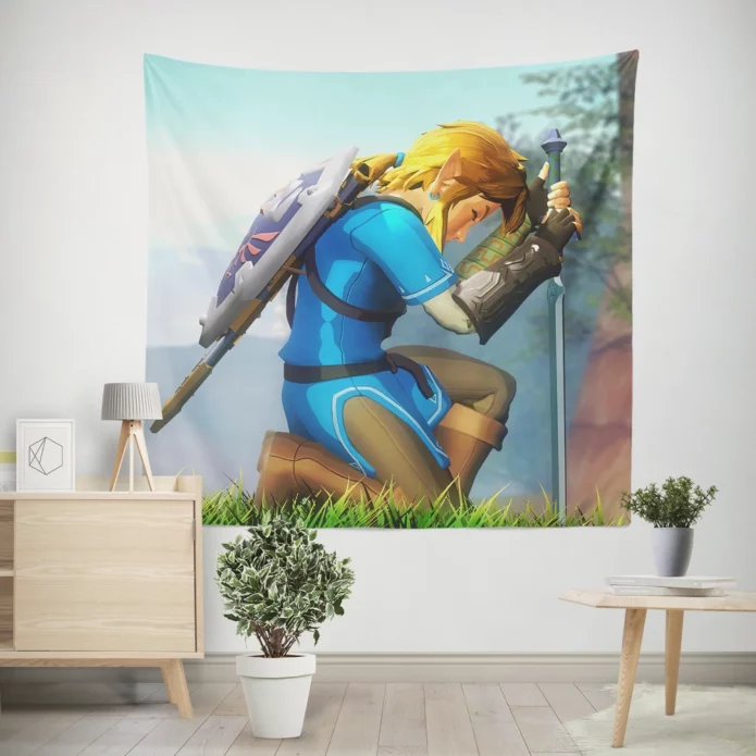 Breath Of The Wild Link Manga Anime Wall Tapestry