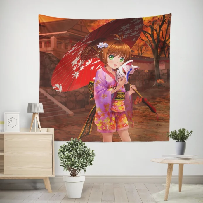 Cardcaptor Sakura Magical Card Quest Anime Wall Tapestry