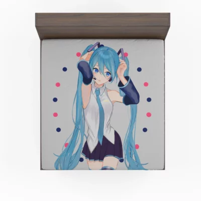 Celestial Notes Hatsune Miku Anime Magic Fitted Sheet