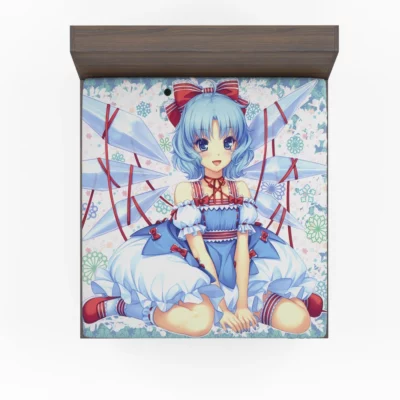Cirno Icy Adventures Touhou Chronicles Anime Fitted Sheet
