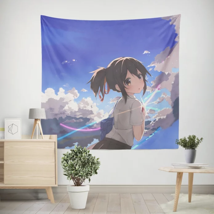 Cloud Over Kimi No Na Wa Anime Wall Tapestry