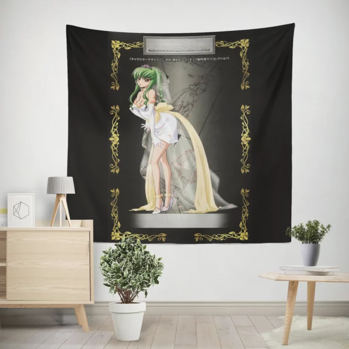 Code Geass Cc Enigmatic Charm Anime Wall Tapestry