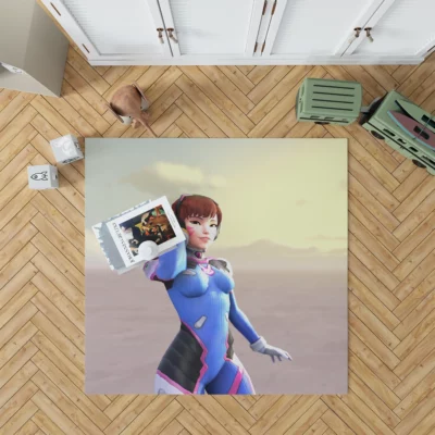 DVa Overwatch Gaming Prodigy Anime Rug