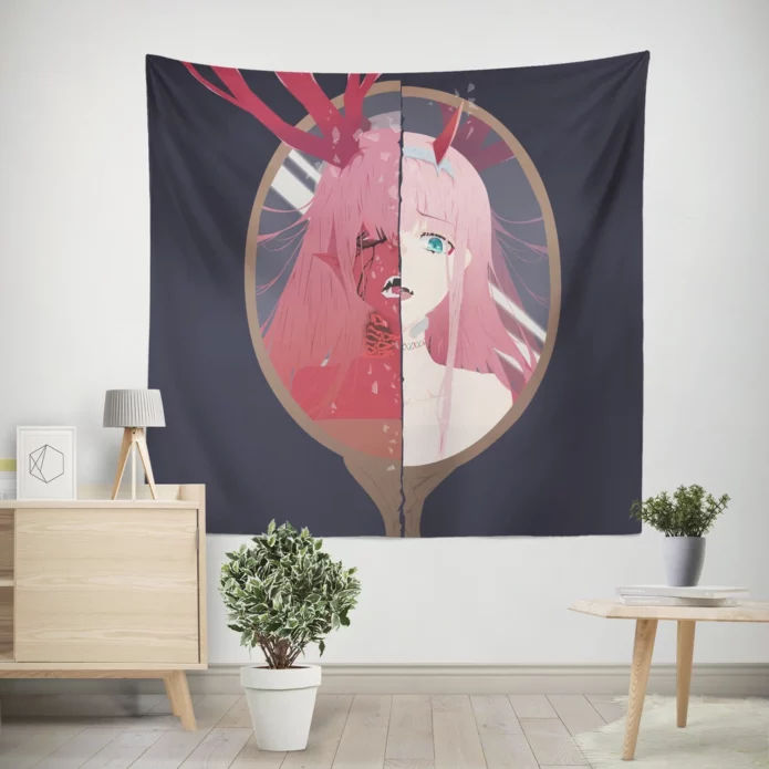 Darling In The Franxx Zero Two Epic Adventure Anime Wall Tapestry