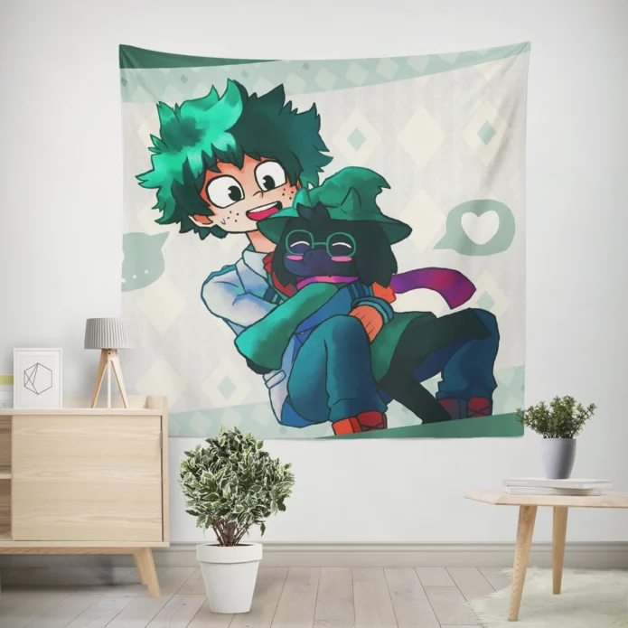 Deltarune X My Hero Crossover Chaos Anime Wall Tapestry