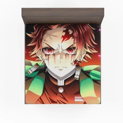 Demon Slayer Tanjiro Hero Journey Anime Fitted Sheet