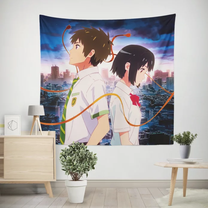 Destiny Entwined Your Name Anime Wall Tapestry