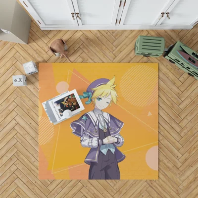 Dive into Len Kagamine Project Sekai Anime Rug