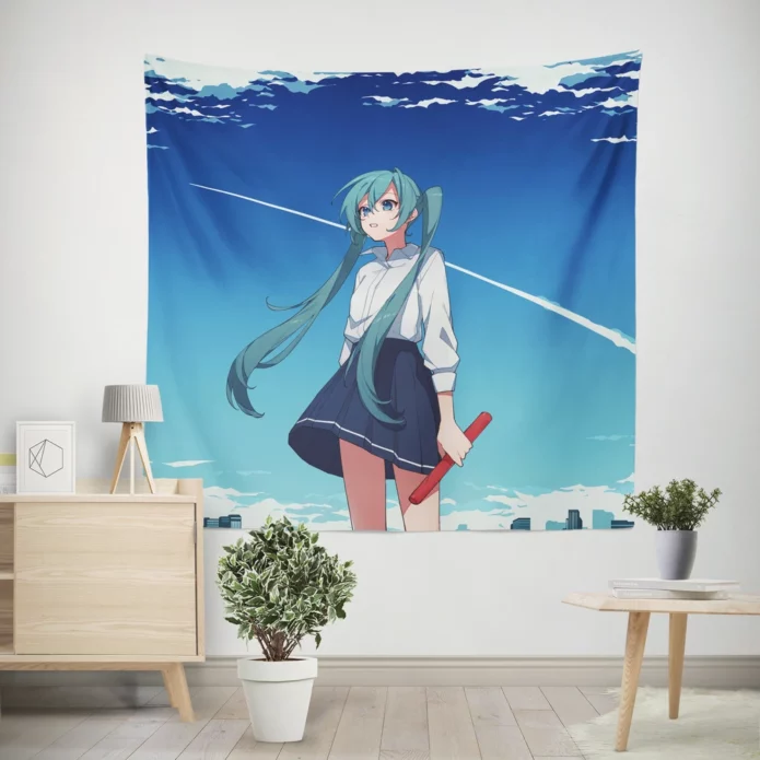 Echoes Of Melody Vocaloid Anime Adventure Wall Tapestry