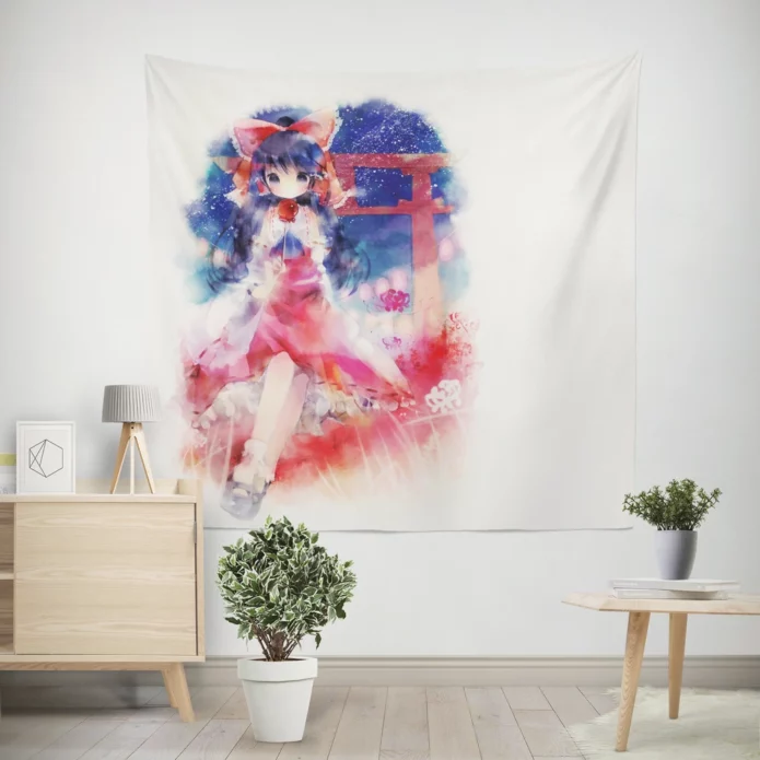 Enchanted Touhou Reimu Hakurei Manga Chronicles Anime Wall Tapestry