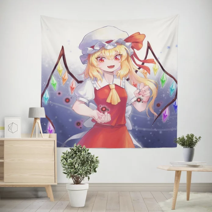 Enigmatic Realm Touhou Fantasy Stroll Anime Wall Tapestry