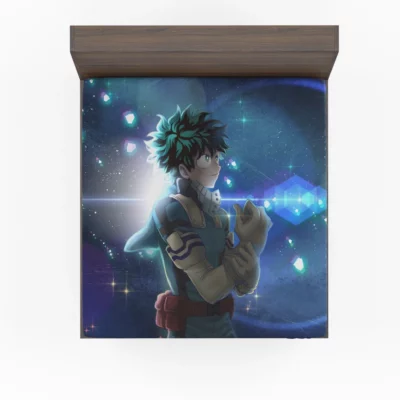 Epic Quest of Izuku Midoriya Anime Fitted Sheet