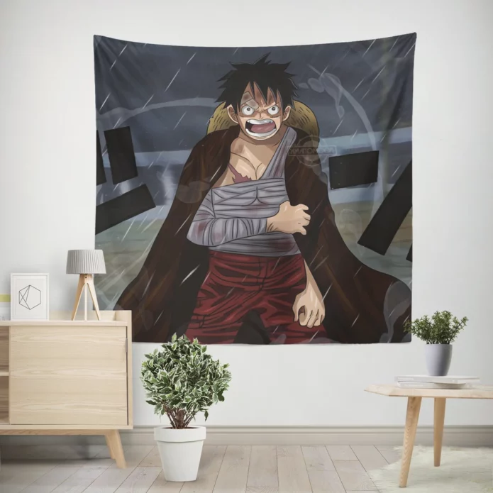 Epic Saga Monkey D Luffy One Piece Adventure Anime Wall Tapestry