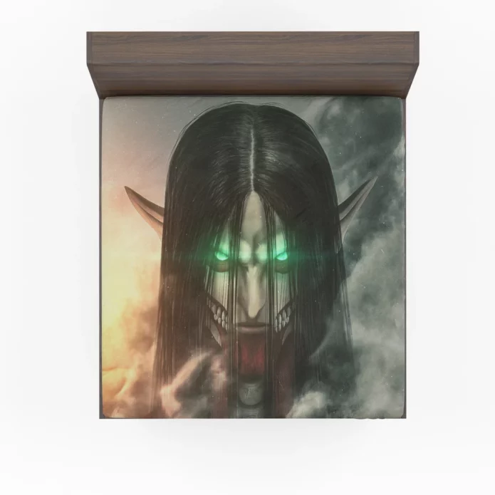 Eren Yeager Titan Chronicles Anime Power Fitted Sheet