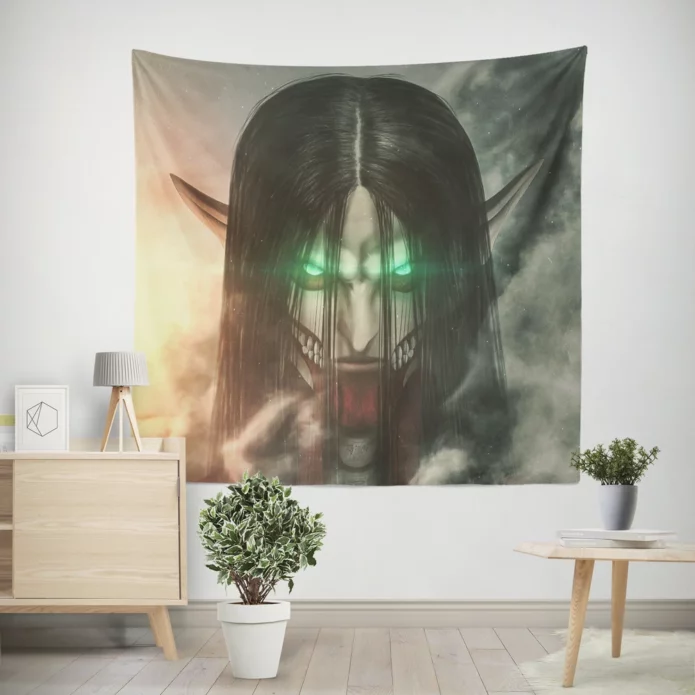 Eren Yeager Titan Chronicles Anime Power Wall Tapestry