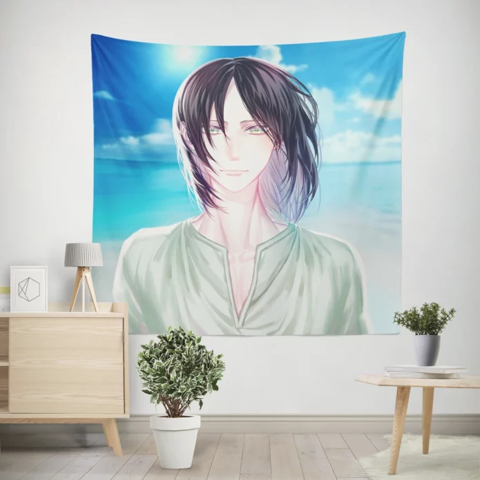 Eren Yeager Titan Epic Clash Anime Wall Tapestry