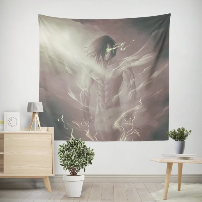 Eren Yeager Titan Triumph Anime Marvel Wall Tapestry