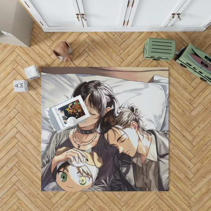 Eren And Mikasa Titans Saga Continues Anime Rug