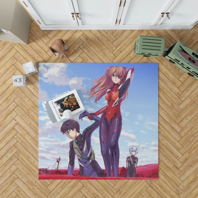 Evangelion 30 Asuka And Rei Journey Anime Rug