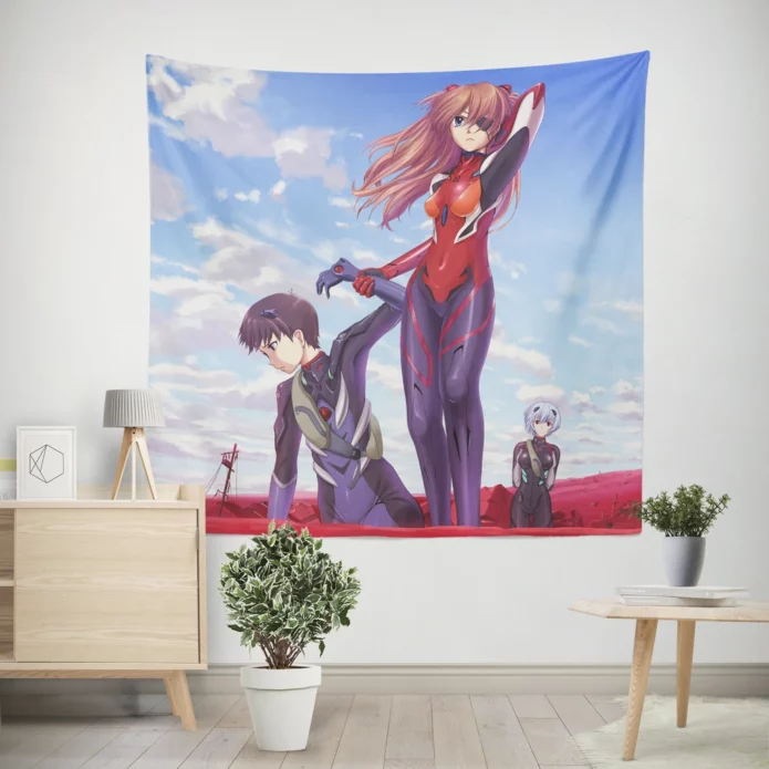 Evangelion 30 Asuka And Rei Journey Anime Wall Tapestry