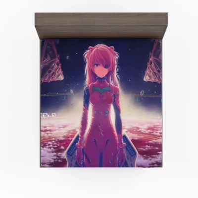 Evangelion Asuka New Reality Anime Fitted Sheet