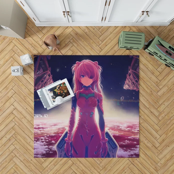 Evangelion Asuka New Reality Anime Rug