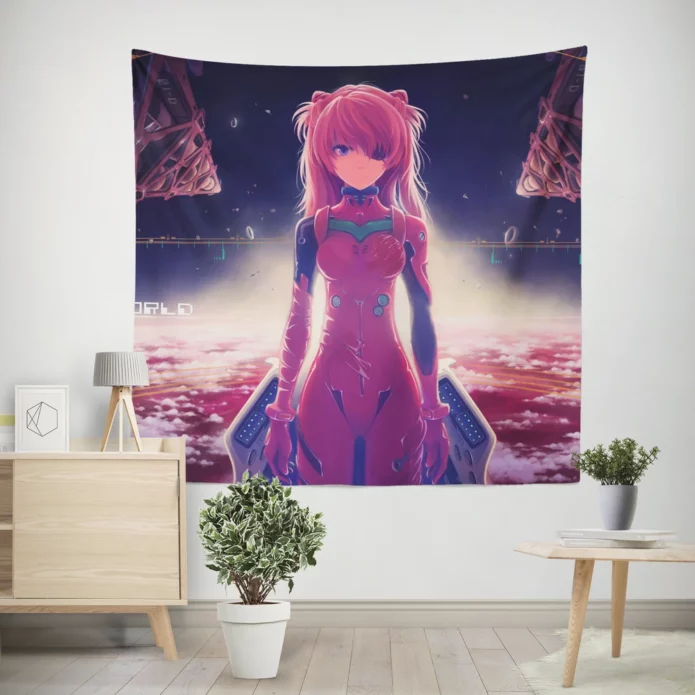 Evangelion Asuka New Reality Anime Wall Tapestry