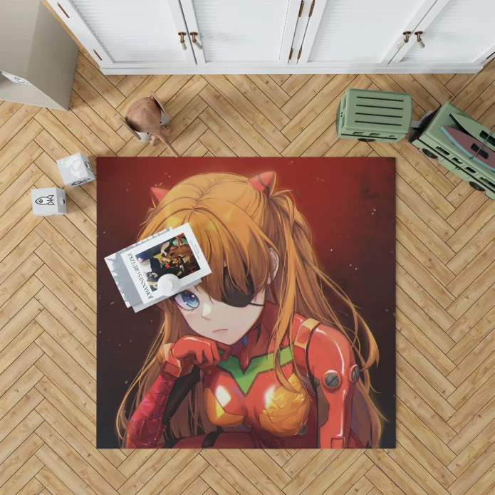 Evangelion Asuka Unbreakable Spirit Anime Rug