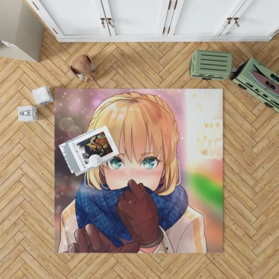 Fate Sword Unsheathed Saber Legacy Anime Rug