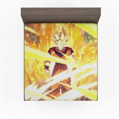 FighterZ Showdown Super Saiyan 2 Goku Anime Fitted Sheet