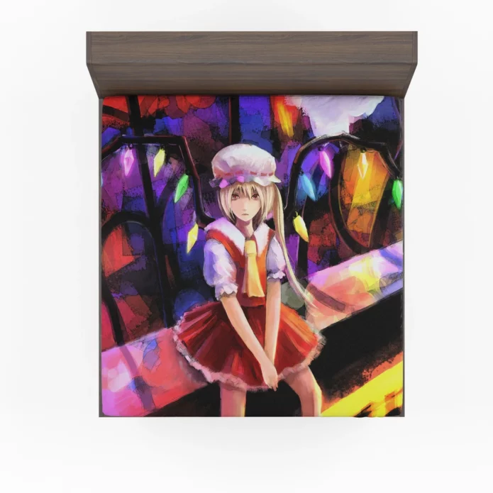 Flandre Scarlet Touhou Saga Unfolded Anime Fitted Sheet