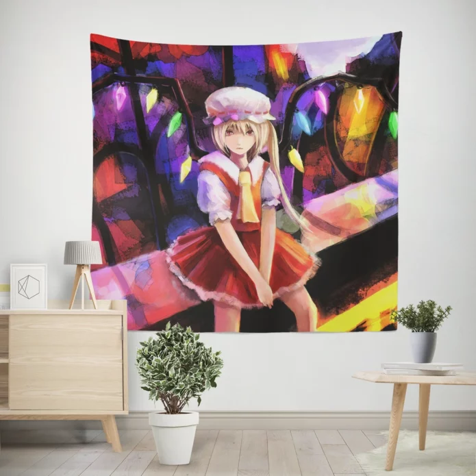 Flandre Scarlet Touhou Saga Unfolded Anime Wall Tapestry