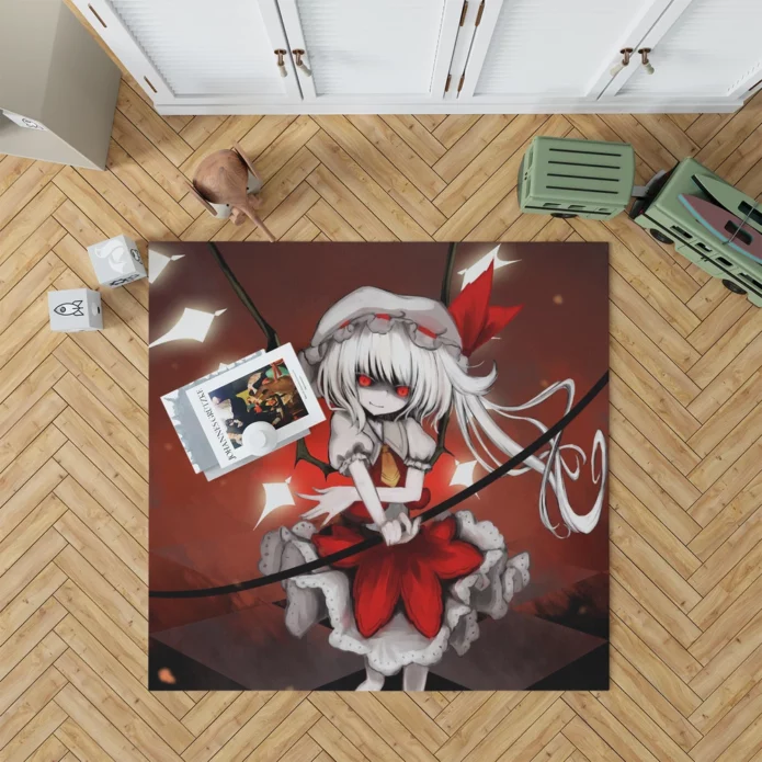 Flandre Scarlet Touhou Wonders Await Anime Rug