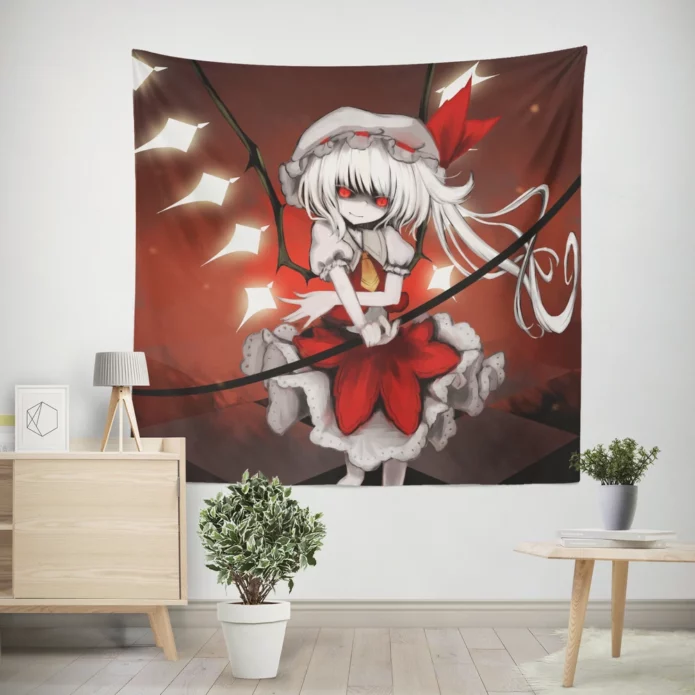 Flandre Scarlet Touhou Wonders Await Anime Wall Tapestry