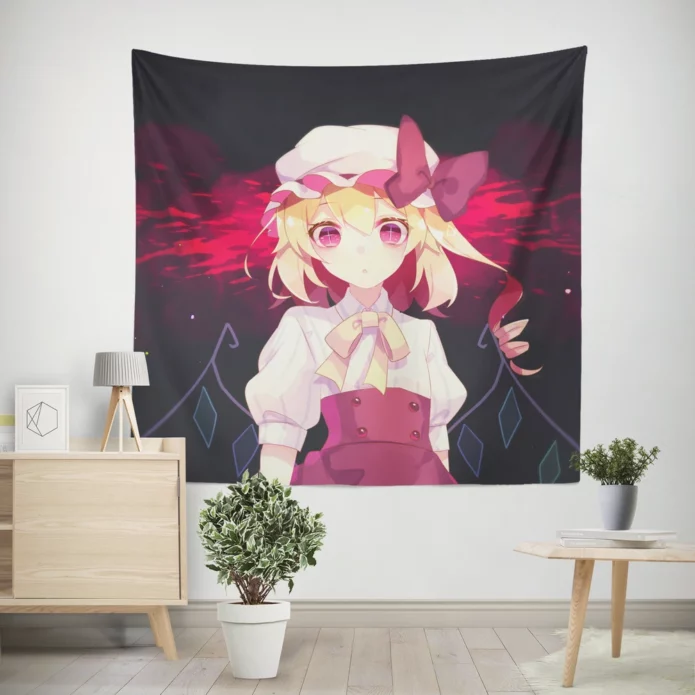 Flandre Spellbinding Touhou Journey Anime Wall Tapestry