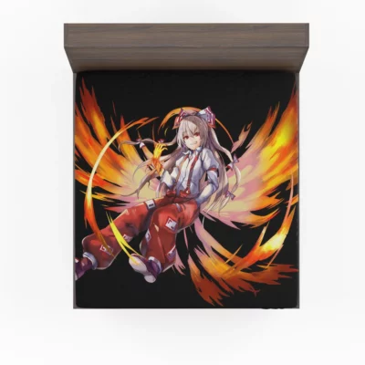 Fujiwara no Mokou Blaze in Touhou Anime Fitted Sheet