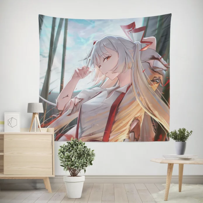 Fujiwara No Mokou Radiant Legacy Anime Wall Tapestry