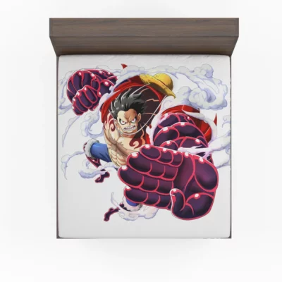 Gear Fourth Unleashed Luffy One Piece Quest Anime Fitted Sheet