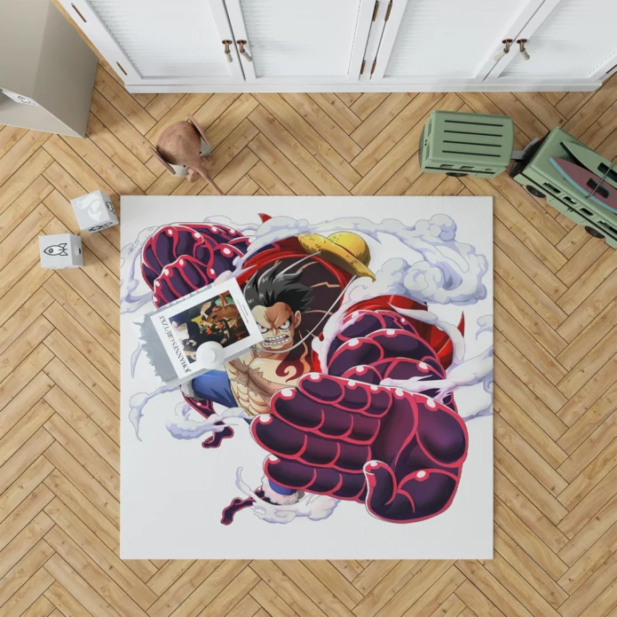 Gear Fourth Unleashed Luffy One Piece Quest Anime Rug